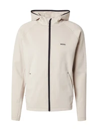 Sportsweatjacke 'Sicon Active' creme / schwarz