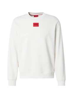 HUGO Sweatshirt Diragol212 Rundhals rot/schwarz/weiß