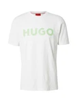 HUGO T-Shirt 'Dulivio' apfel/weiß