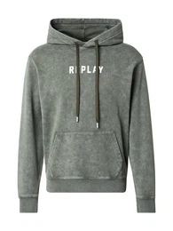 Sweatshirt oliv / wei