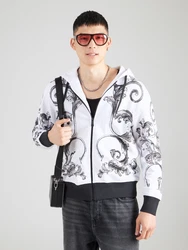 Versace Jeans Couture Sweatjacke graphit/schwarz/weiß