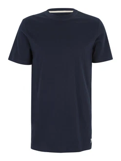 s.Oliver Kurzarmshirt T-Shirt mit Crewneck und Flatlock-Details Logo