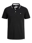 Jack & Jones Poloshirt JJEPAULOS POLO SS NOOS schwarz/weiß