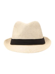 Hut creme / schwarz