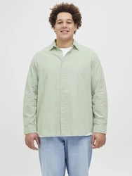 Jack & Jones Plus Hemd 'JJEBREEZE' pastellgrün