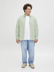 Jack & Jones Plus Hemd 'JJEBREEZE' pastellgrün