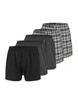 ABOUT YOU Boxershorts 'Dante' grau/hellgrau/schwarz