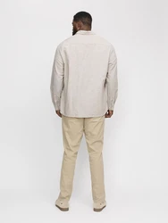 Jack & Jones Plus Hemd 'JJEBREEZE' beige