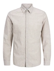 Jack & Jones Plus Hemd 'JJEBREEZE' beige