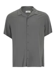 Jack & Jones Plus Hemd 'JJEJEFF' grau/khaki