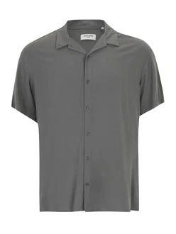 Jack & Jones Plus Hemd 'JJEJEFF' grau/khaki
