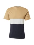 ABOUT YOU T-Shirt 'Niklas' camel/marine/graumeliert