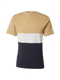T-Shirt 'Niklas' camel / marine / graumeliert