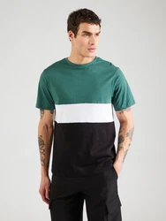 ABOUT YOU T-Shirt 'Niklas' schilf / schwarz / weiß