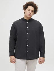 Jack & Jones Plus Hemd 'JJEBREEZE' schwarz