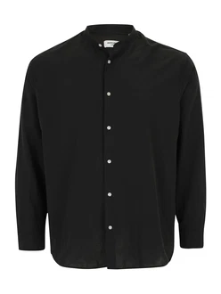 Jack & Jones Plus Hemd 'JJEBREEZE' schwarz