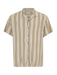 Jack & Jones Plus Hemd JJEJEFF dunkelbeige/weiß