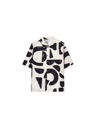 Hemd schwarz / offwhite