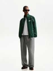 Bershka Jacke dunkelgrün/weiß