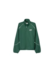 Bershka Jacke dunkelgrün/weiß