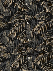 Jack & Jones Plus Hemd 'JJEJEFF TROPICAL' honig/grau/schwarz