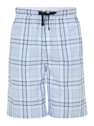 Pyjamashorts hellblau / schwarz / wei