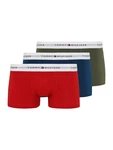 Tommy Hilfiger Underwear Trunk 3P TRUNK mit Logoschriftzug marine/oliv/rot/weiß