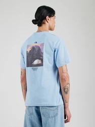 THE NORTH FACE T-Shirt 'CAMPING' hellblau/dunkellila/pastellorange/schwarz