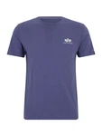 Alpha Industries T-Shirt Rundhalsshirt Backprint T (T-Shirt) lila/weiß