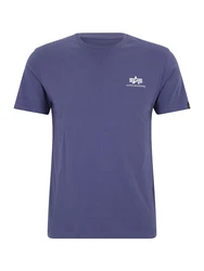 Alpha Industries T-Shirt Rundhalsshirt Backprint T (T-Shirt) lila/weiß