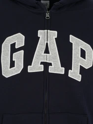 GAP Sweatjacke navy / graumeliert / weiß