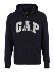 GAP Sweatjacke navy / graumeliert / weiß