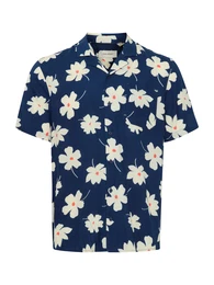 Hemd 'BHADAN' beige / navy / orange