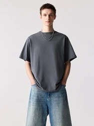 Pull&Bear T-Shirt dunkelgrau
