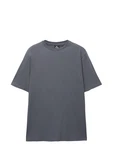 Pull&Bear T-Shirt dunkelgrau