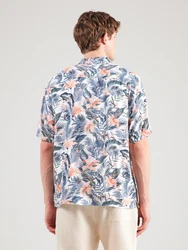 JACK & JONES Hemd JJEJEFF TROPICAL saphir/pastellgrn/altrosa/wei
