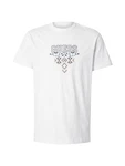 GUESS T-Shirt beige/hellblau/schwarz/weiß