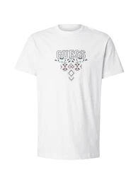 T-Shirt beige / hellblau / schwarz / wei