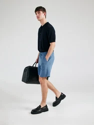 JACK & JONES Shorts JPSTGORDON STAR dunkelblau/weiß