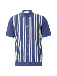 Hemd 'SLHMattis' beige / saphir / pastellblau / dunkelblau