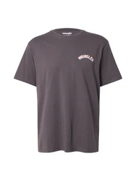 T-Shirt hellblau / schlammfarben / puder