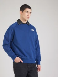 THE NORTH FACE Sweatshirt Raglan Redbox Crew Sweater royalblau/schwarz/weiß