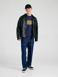 Vans Sweatshirt SPRAYONLOOSECREW (100) dunkelblau/goldgelb