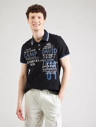 CAMP DAVID Poloshirt saphir/schwarz/weiß