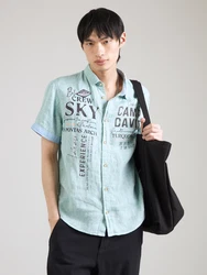 CAMP DAVID Hemd trkis/orange/schwarz/wei