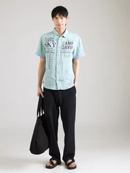 CAMP DAVID Hemd trkis/orange/schwarz/wei