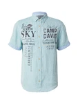 CAMP DAVID Hemd trkis/orange/schwarz/wei