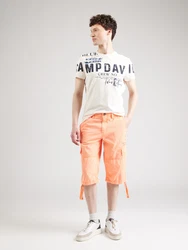 CAMP DAVID T-Shirt ecru/blau/orange