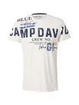CAMP DAVID T-Shirt ecru/blau/orange