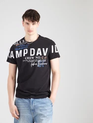 CAMP DAVID T-Shirt blau/orange/schwarz/weiß